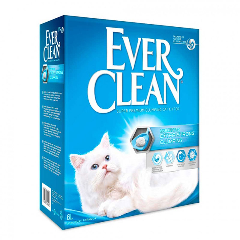 Everclean Extra Strong Clumping Unscented άμμος γάτας 6 lt