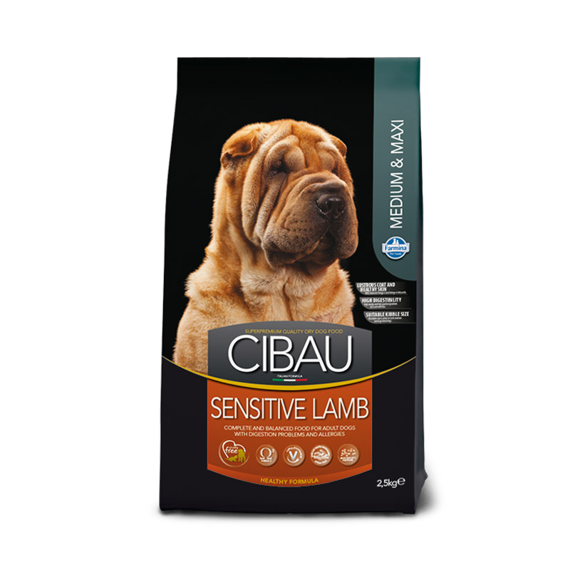 Farmina Cibau Sensitive Medium & Maxi Adult τροφή για σκύλο με Άρνι 12kg