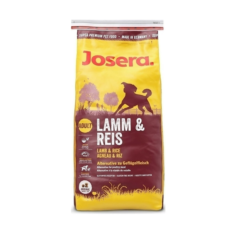 Josera Lamb & Rice ξηρά τροφή για σκύλους χωρίς γλουτένη με ρύζι και αρνί 15kg
