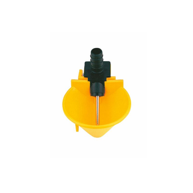 Bowl drinker for poultry with inox tongue