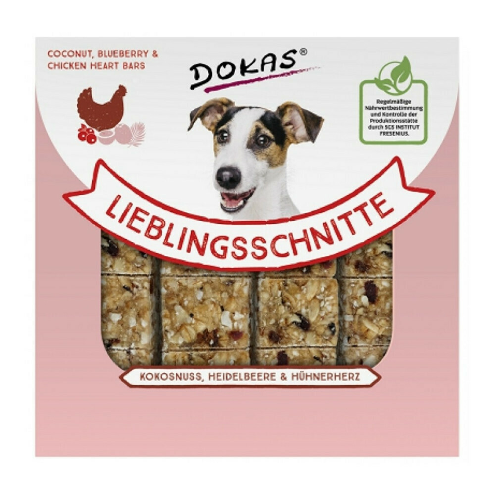 Dokas Heart Bars Λιχουδιές Σκύλου με Κοτόπουλο 20gr 4τμχ