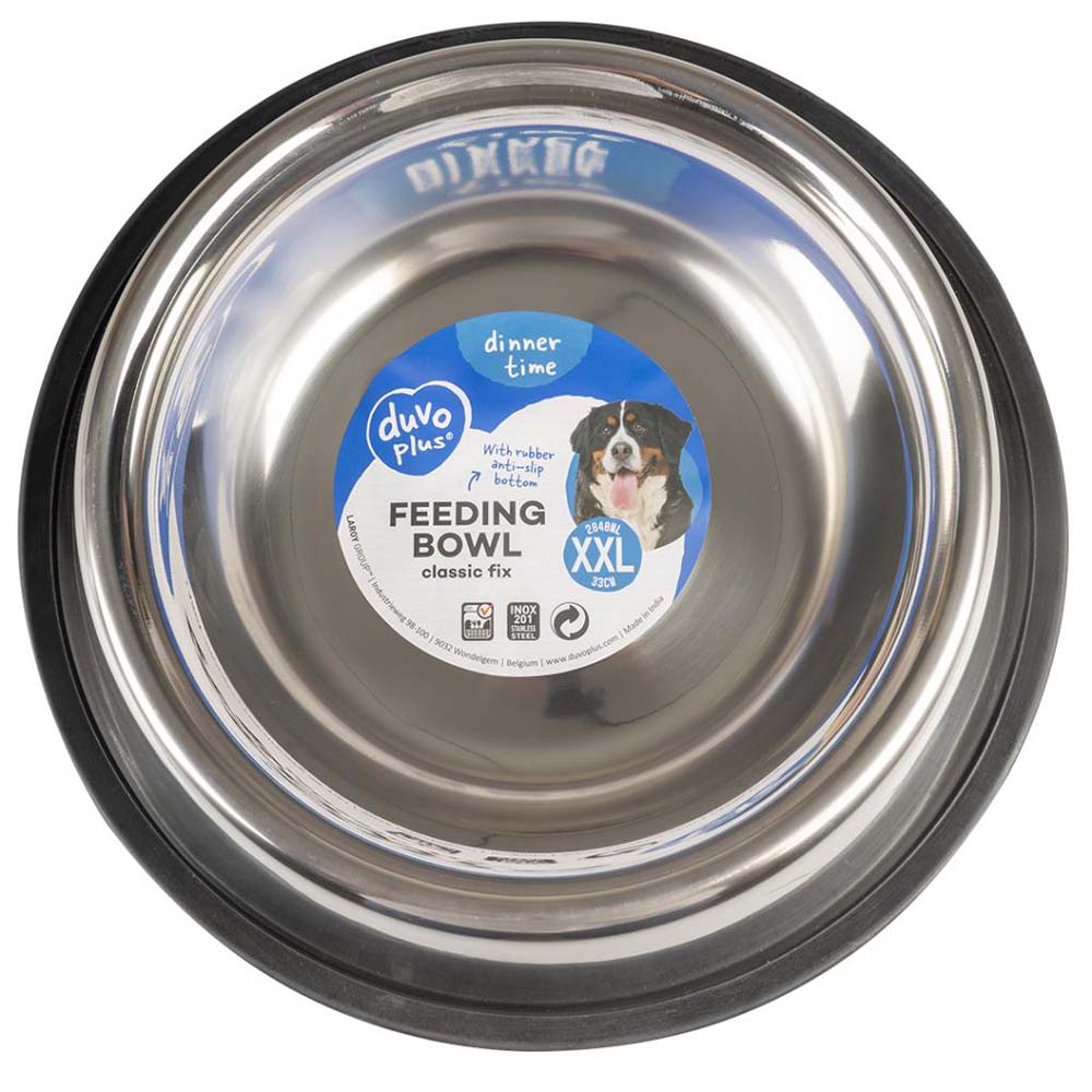 Duvo+ Ανοξείδοτο Πιάτο Σκύλου 2840ml 33cm XX-Large