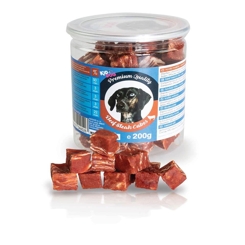 Kid Dog Μοσχαρίσια μπριζόλα κύβους 200gr
