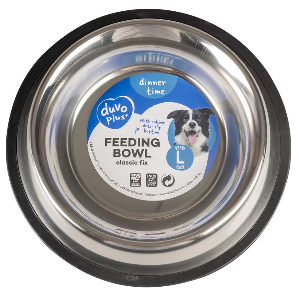 Duvo+ Ανοξείδοτο Πιάτο Σκύλου 950ml 25cm Large