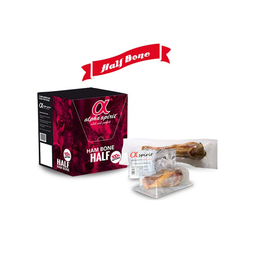 Alpha Spirit Half Bone Κόκκαλο για Σκύλους από Προσούτο 140gr