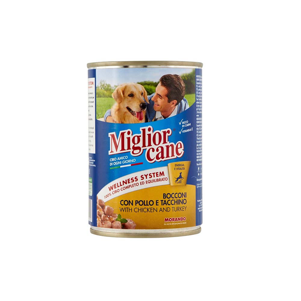 Morando Miglior Cane Υγρή Τροφή για σκύλους με Κοτόπουλο 405gr
