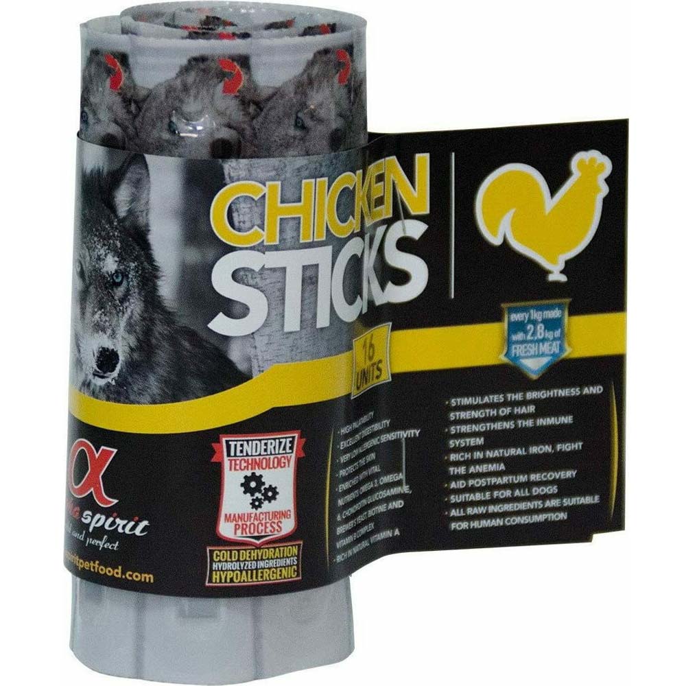 Alpha Spirit Λιχουδιές σε Stick Σκύλου χωρίς Σιτηρά με Κοτόπουλο 160gr 16τμχ