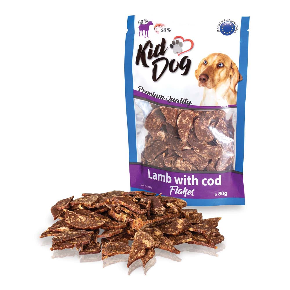 Kid Dog stripes Λιχουδιές με Αρνί Για Σκύλους 80gr