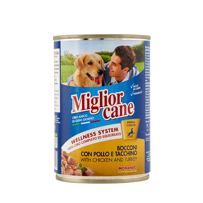Morando Miglior Cane Υγρή Τροφή Για Σκύλους με Κοτόπουλο 1250gr