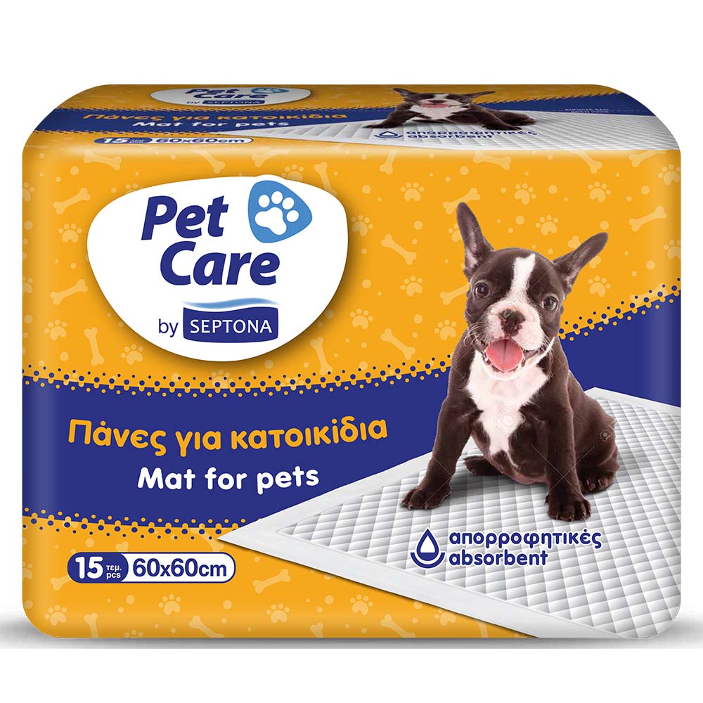 Septona Pet Care Επιδαπέδια Πάνα Σκύλου 60x60εκ. 15τμχ