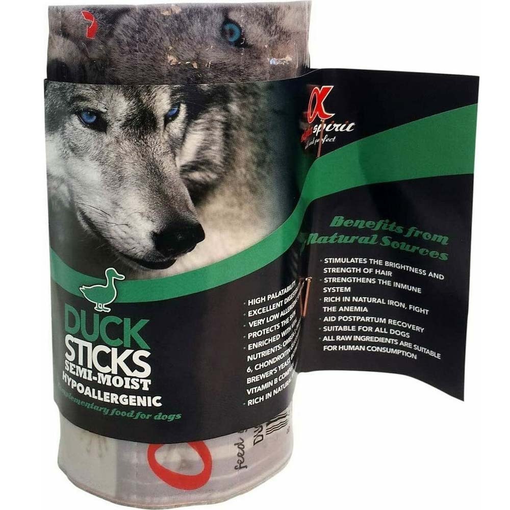 Alpha Spirit Λιχουδιές σε Stick Σκύλου χωρίς Σιτηρά με Πάπια 160gr 16τμχ