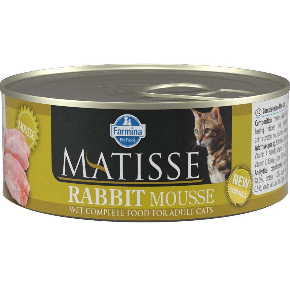 Farmina Matisse Mousse can for cats with rabbit 85gr