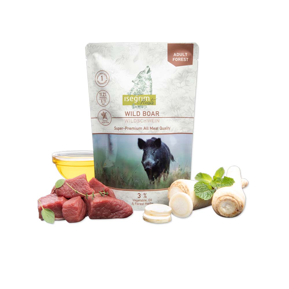 Isegrim Pouch Υγρή Τροφή για Ενήλικους Σκύλους με Αγριογούρουνο 410gr