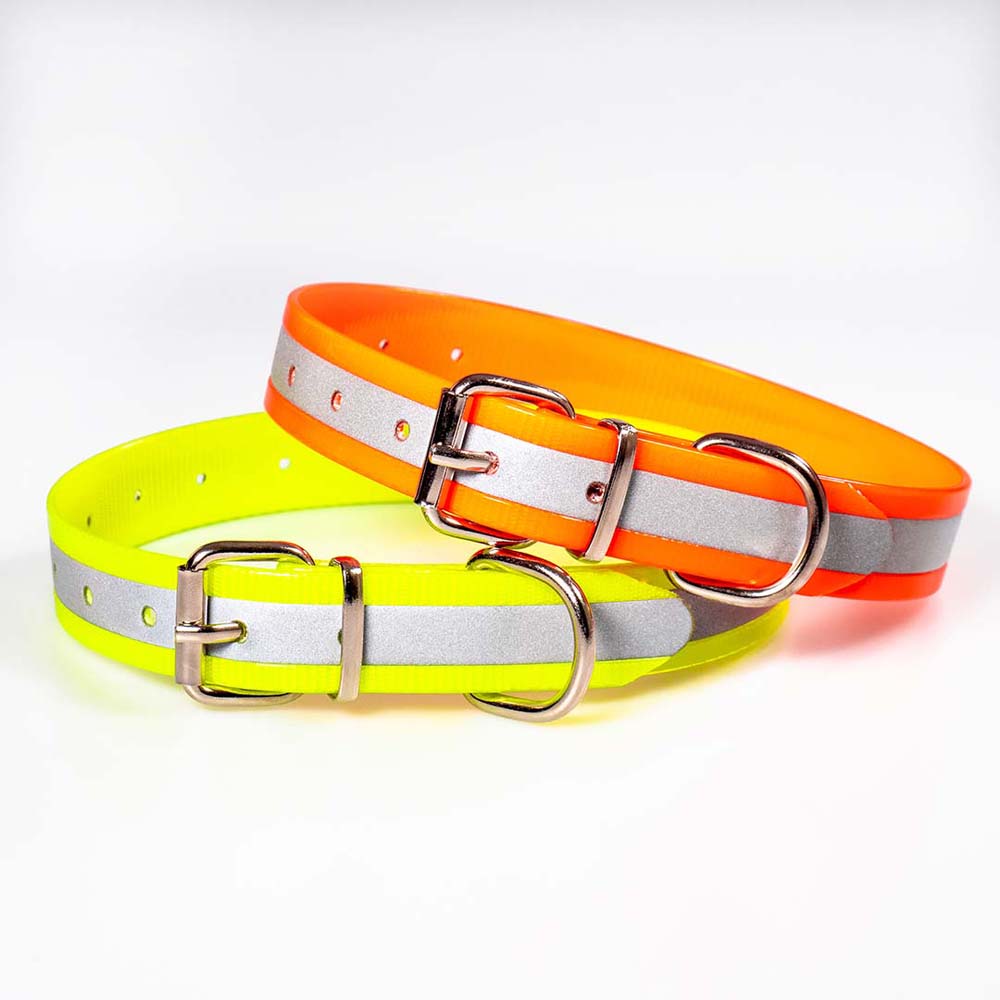 Collar PVC Biothane Reflective 2.5cm - 60cm