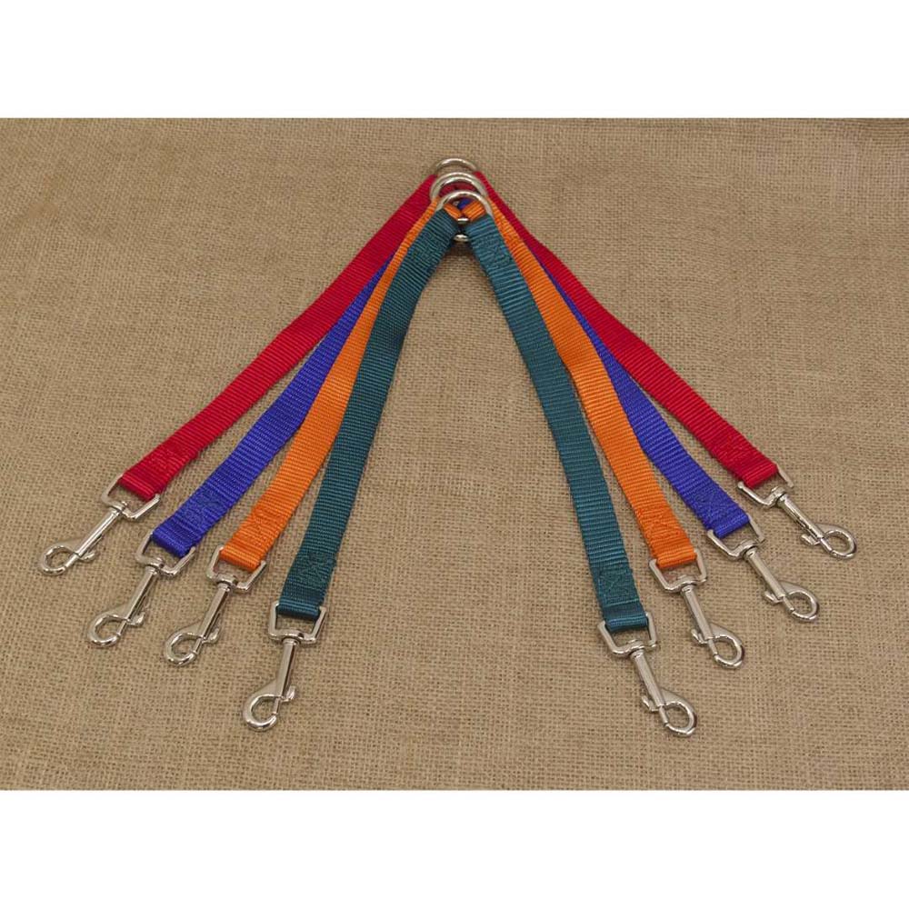 Funky Pet ιμάντας για 2 σκύλους Κόκκινος 33εκ