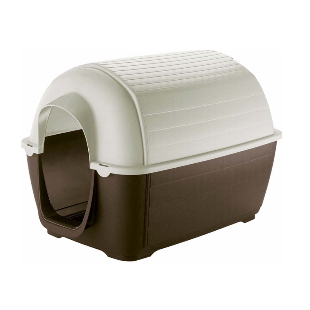 Ferplast Kenny 3 Σπιτάκι Σκύλου Πλαστικό Εξωτερικού Χώρου Καφέ 60x89x60cm