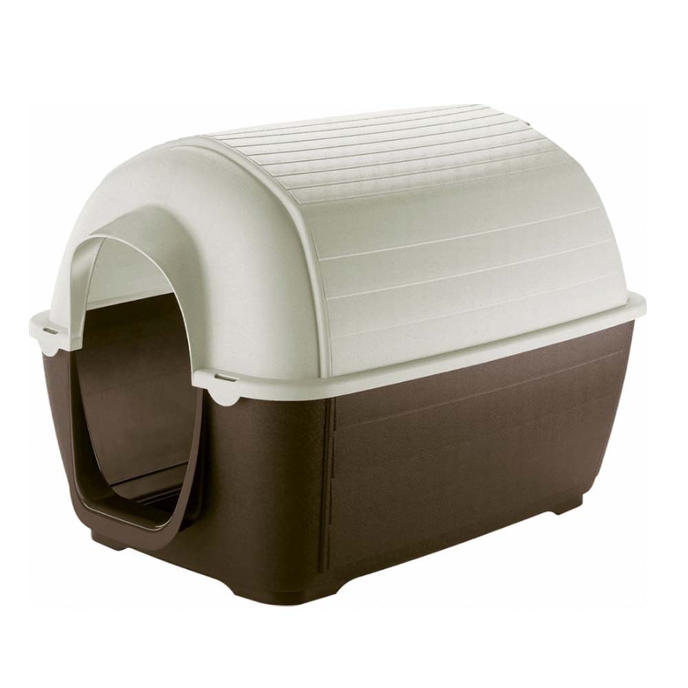 Ferplast Kenny 5 Σπιτάκι Σκύλου Πλαστικό Εξωτερικού Χώρου Καφέ 70x100.6x70.5cm