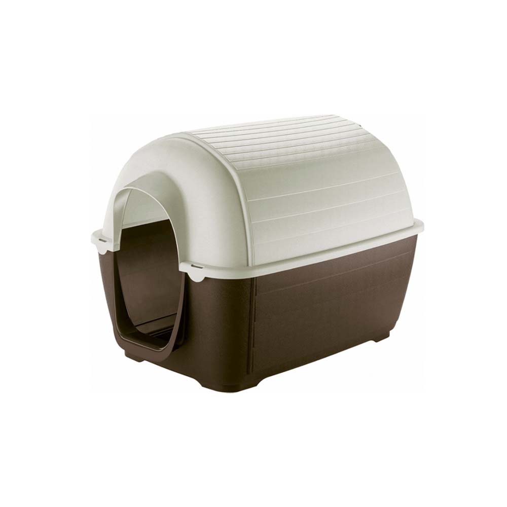 Ferplast Kenny Mini Σπιτάκι Σκύλου Πλαστικό Εξωτερικού Χώρου Καφέ 40x66x40cm