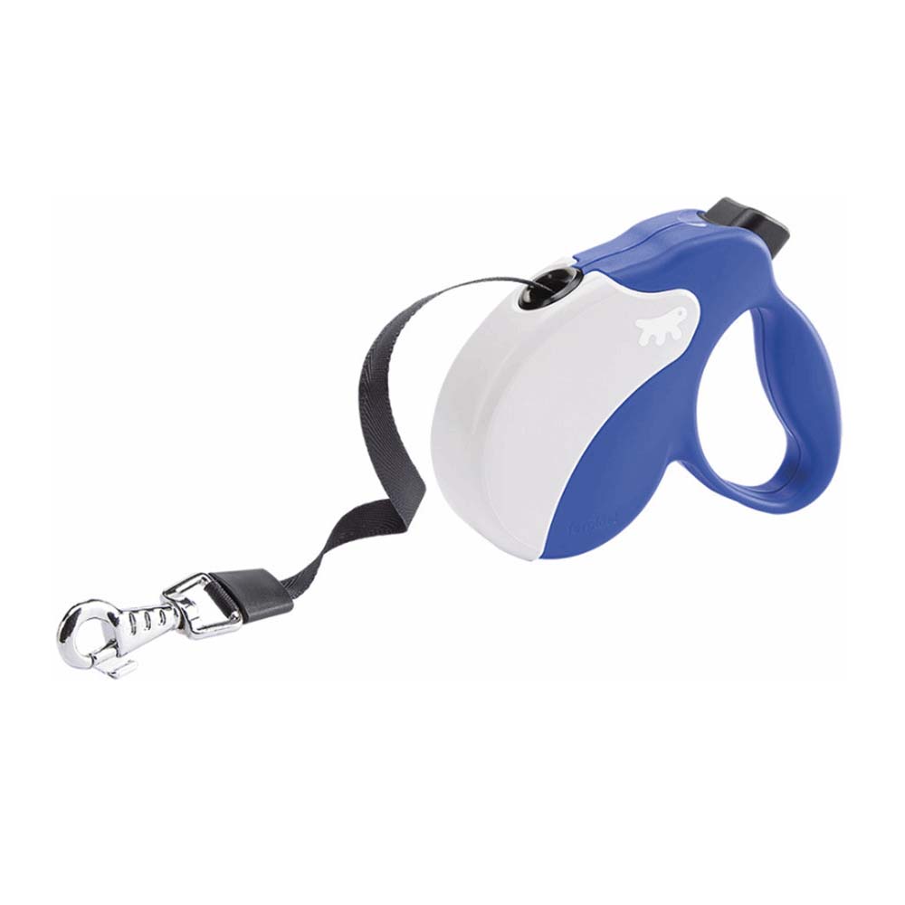 Ferplast Πτυσσόμενο Λουρί/Οδηγός Σκύλου Ιμάντας Amigo Mini σε Μπλε Χρώμα 3m έως 12kg