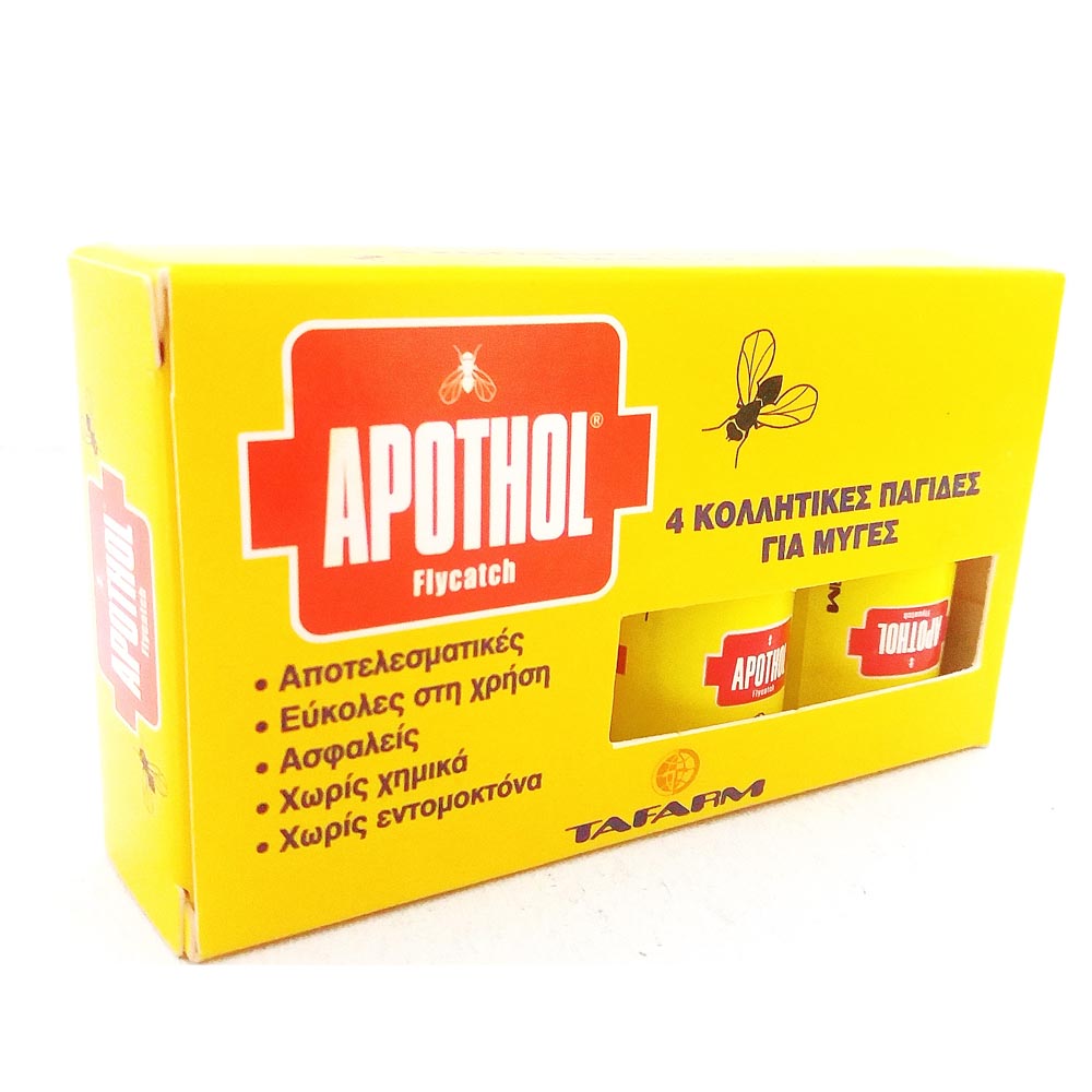 Tafarm Apothol Flychatch Παγίδα για Μύγες με Κολλητική Επιφάνεια 4τμχ