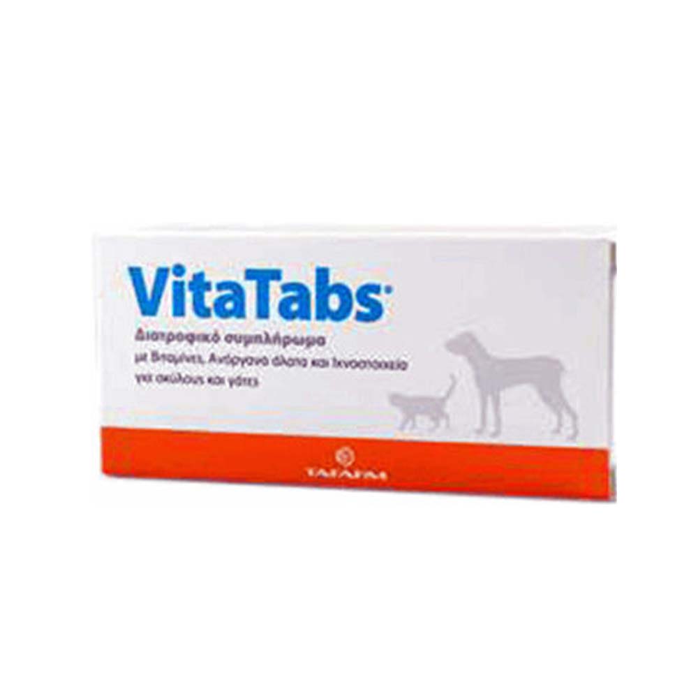 Tafarm Vita Tabs Πολυβιταμίνες Σκύλου & Γάτας σε Δισκία 60 tabs