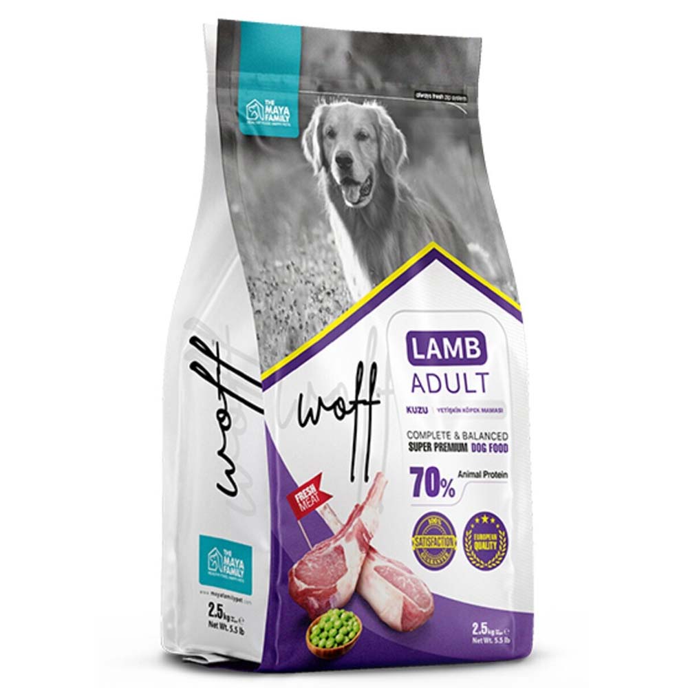 Maya Family Woff Adult Ξηρά Τροφή για Ενήλικους Σκύλους με Αρνί 2.5kg