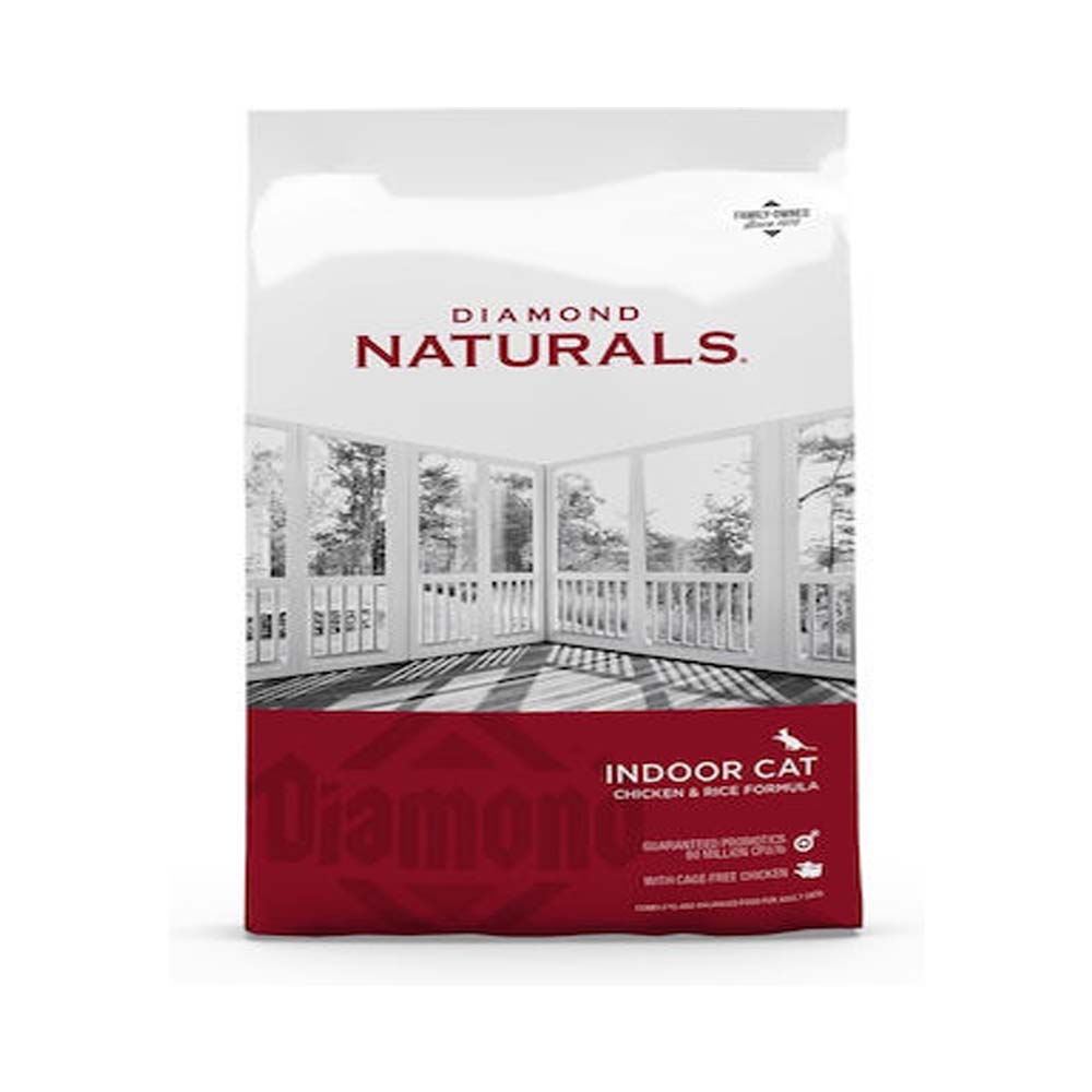 Diamond Naturals Indoor Cat Ξηρά Τροφή για Ενήλικες Γάτες με Κοτόπουλο / Ρύζι 3kg