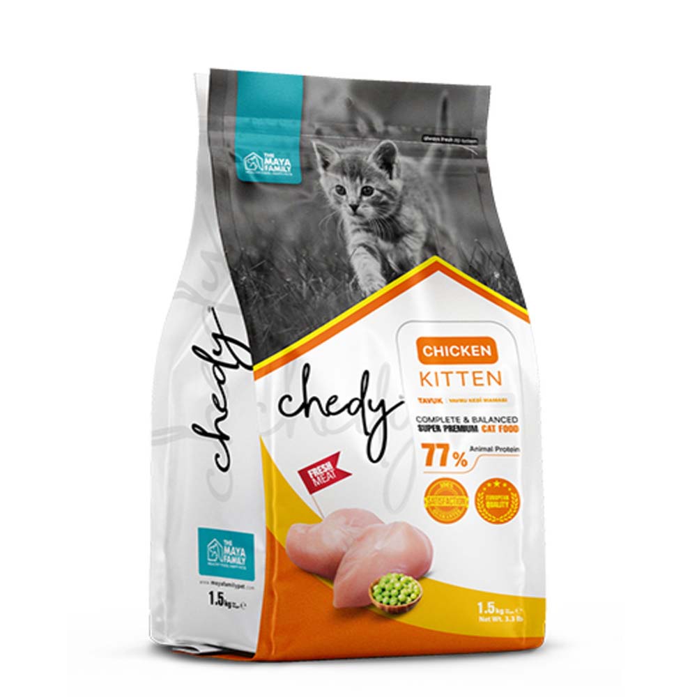Maya Family Chedy Ξηρά Τροφή για Ανήλικες Γάτες με Κοτόπουλο 1.5kg