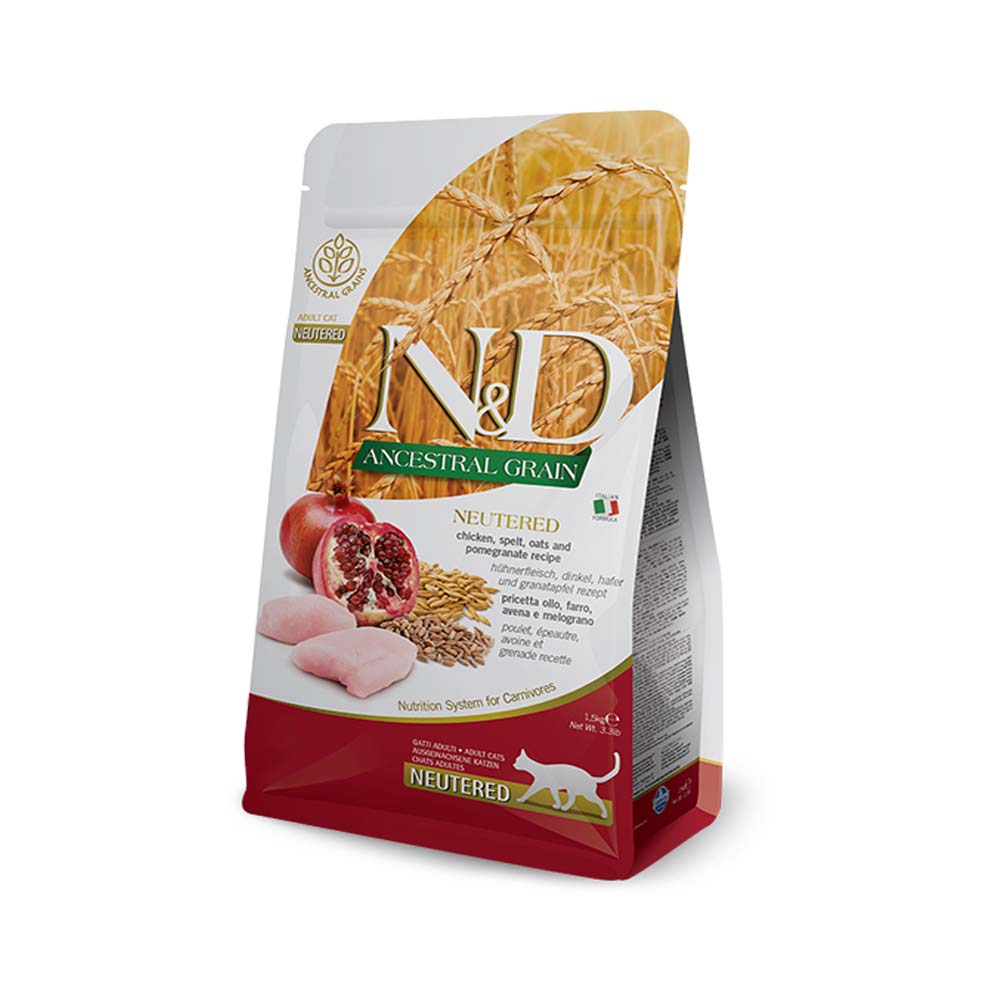 Farmina N&D Prime Neutered Adult food with few grains for adult cats with chicken 10kg