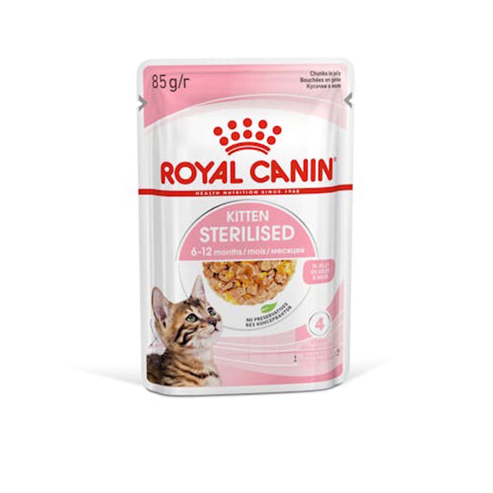 Royal Canin Wet Sterilised jelly Τροφή για γατάκια 85 Gr