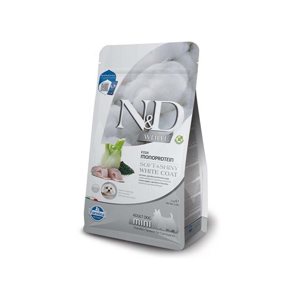 Farmina N&D White 2kg χωρίς Σιτηρά & Γλουτένη για Ενήλικους Σκύλους Μικρόσωμων Φυλών Λαβράκι