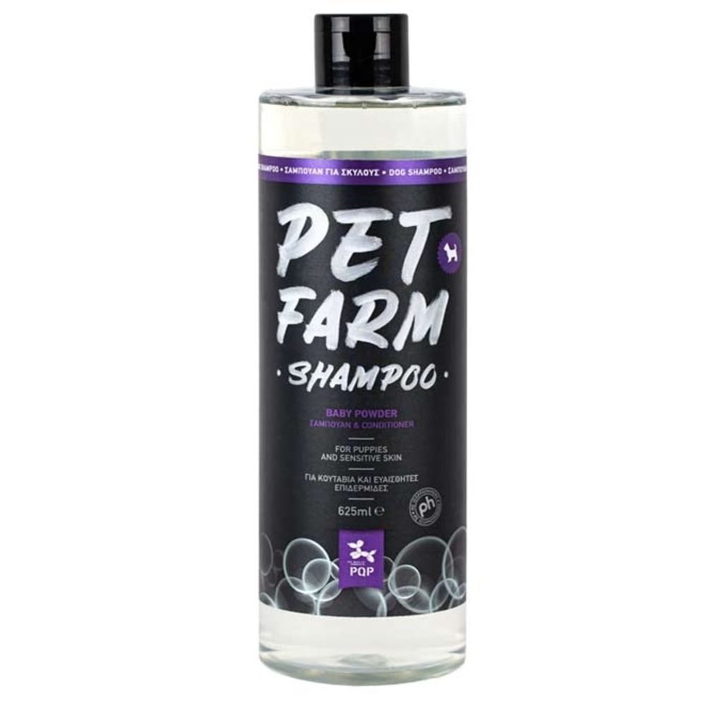 PetFarm Dog Shampoo Baby Powder - Κουτάβια & Ευαίσθητη Επιδερμίδα 625mL
