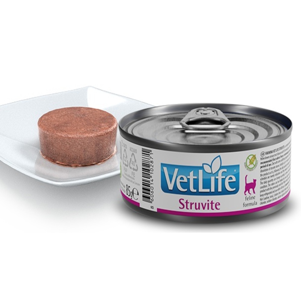 VetLife Υγρή Τροφή Γάτας - Αντιμετώπιση Λίθων Στρουβίτη 85 g