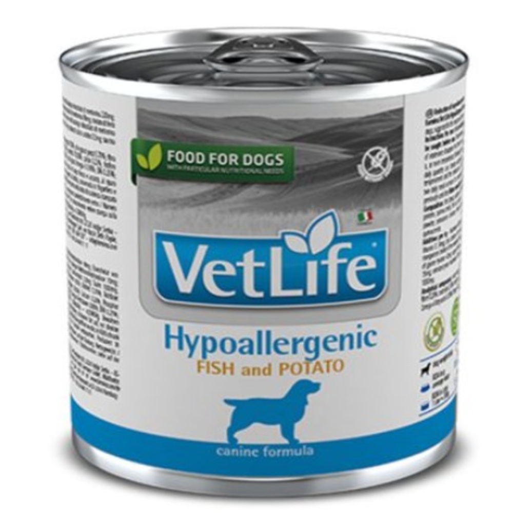 VetLife Τροφή Σκύλου Υποαλλεργική με Ψάρι & Πατάτα 300g