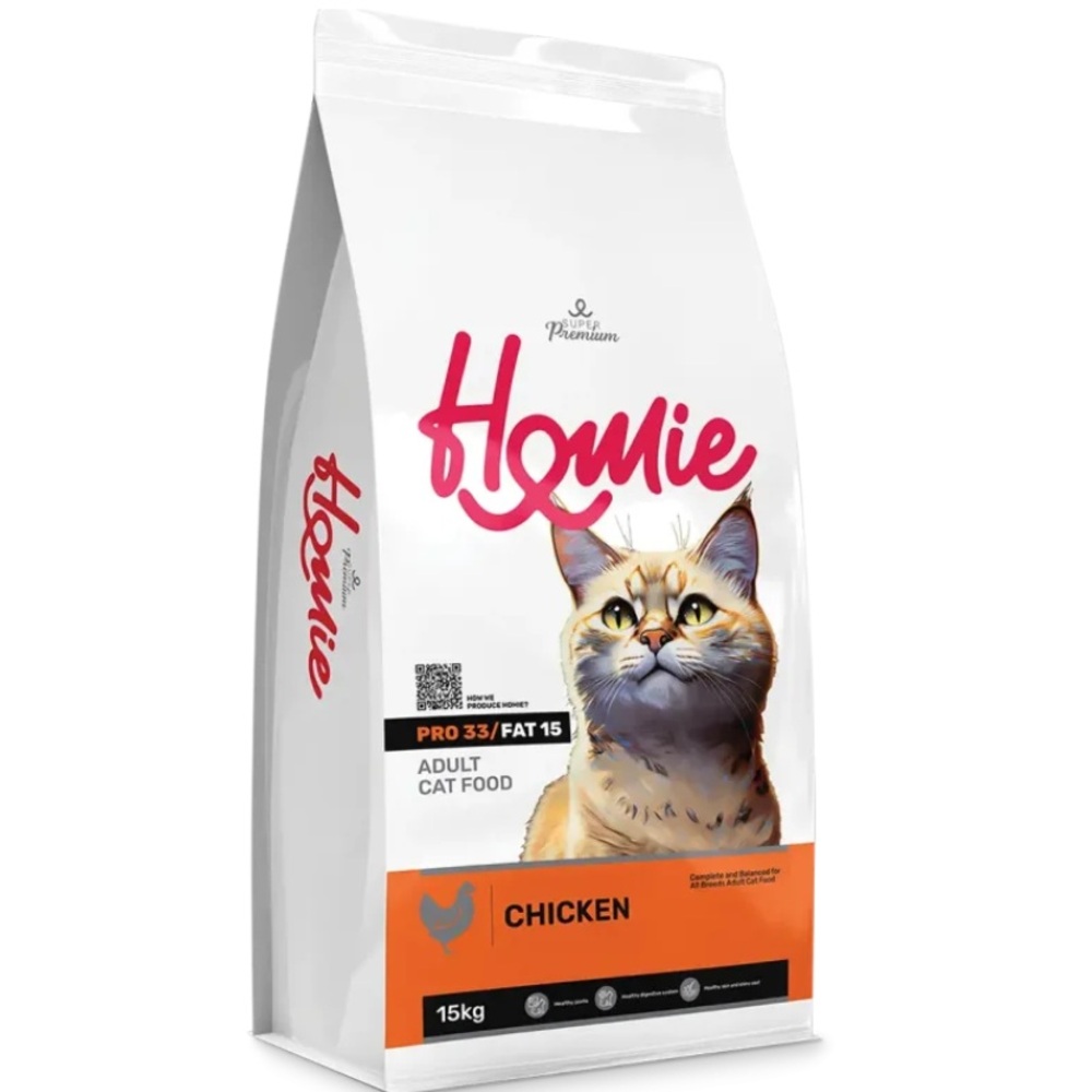 Homie Super Premium Cat Adult Derma Care Κοτόπουλο 12kg
