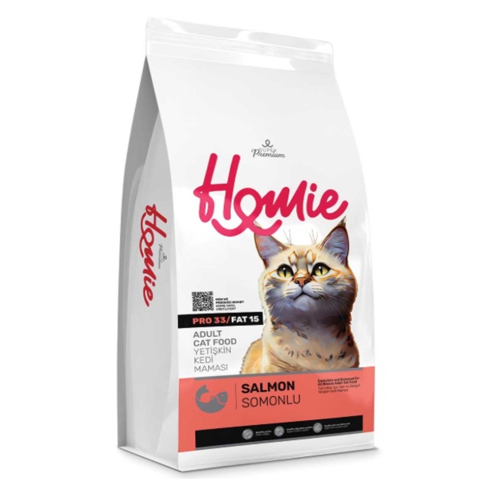  Homie Super Premium Cat Adult Derma Care Σολωμός 12kg