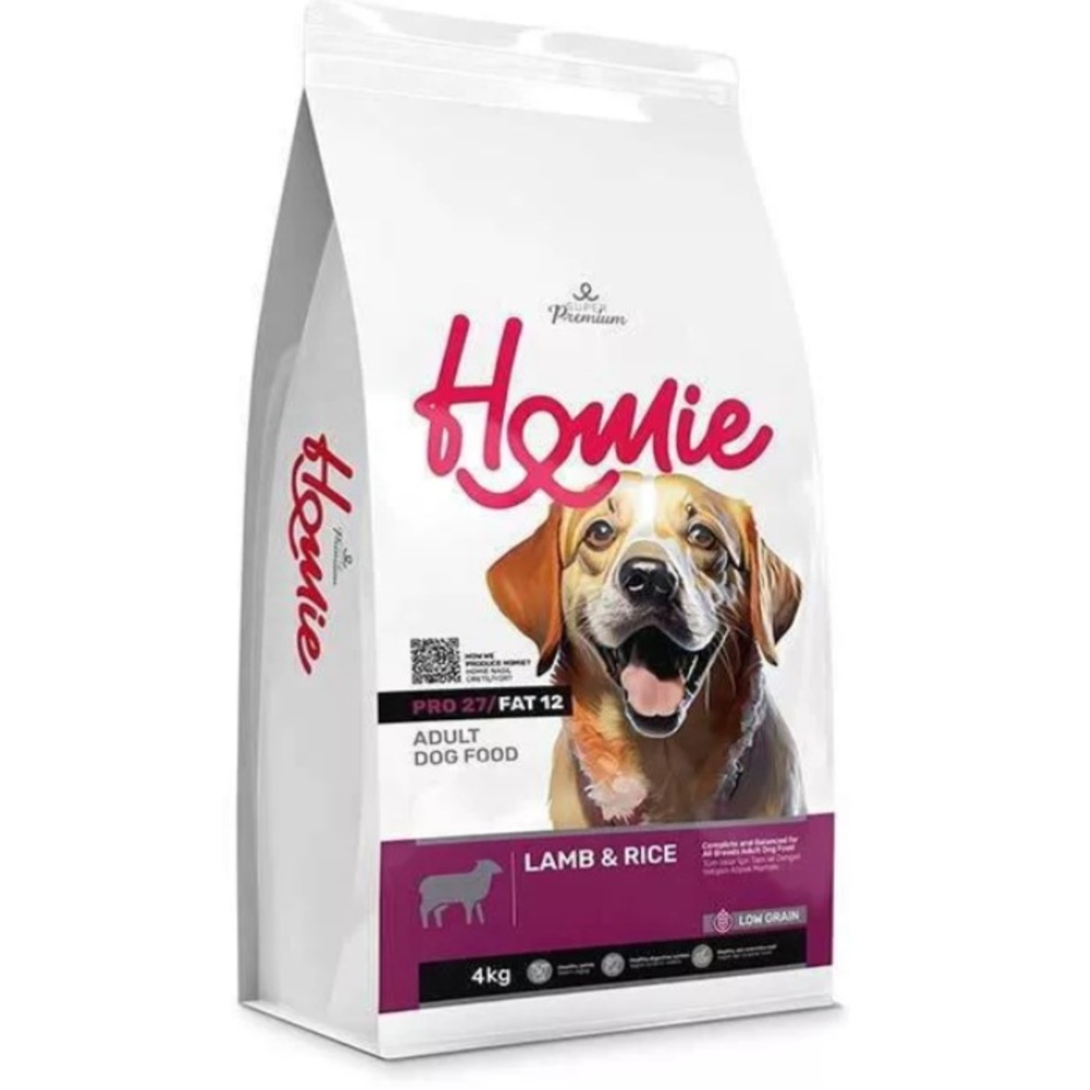 Homie Super Premium Dog Adult Αρνί και Ρύζι Low Grain 4kg