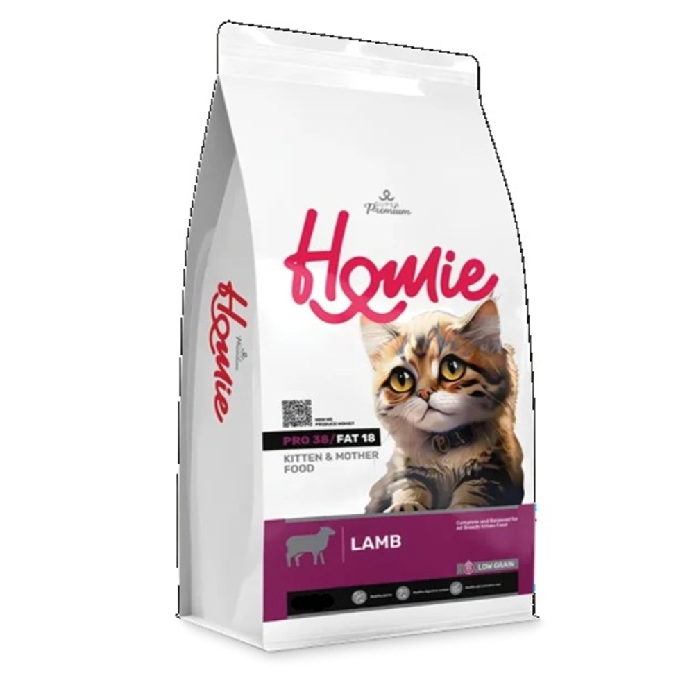 Homie Super Premium Kitten & Mother Αρνί Low Grain 1,5kg