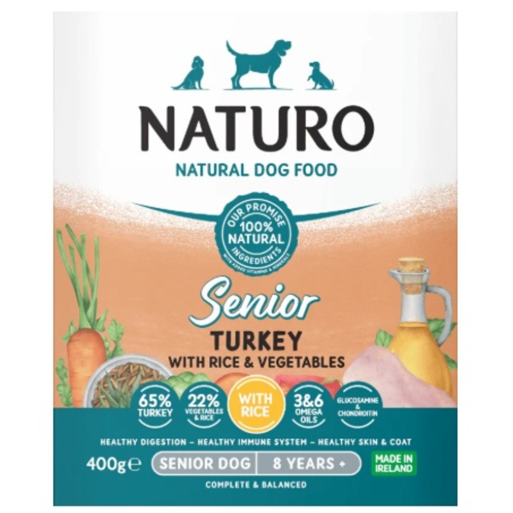 Senior Dog Γαλοπούλα με Ρύζι και Λαχανικά 400g