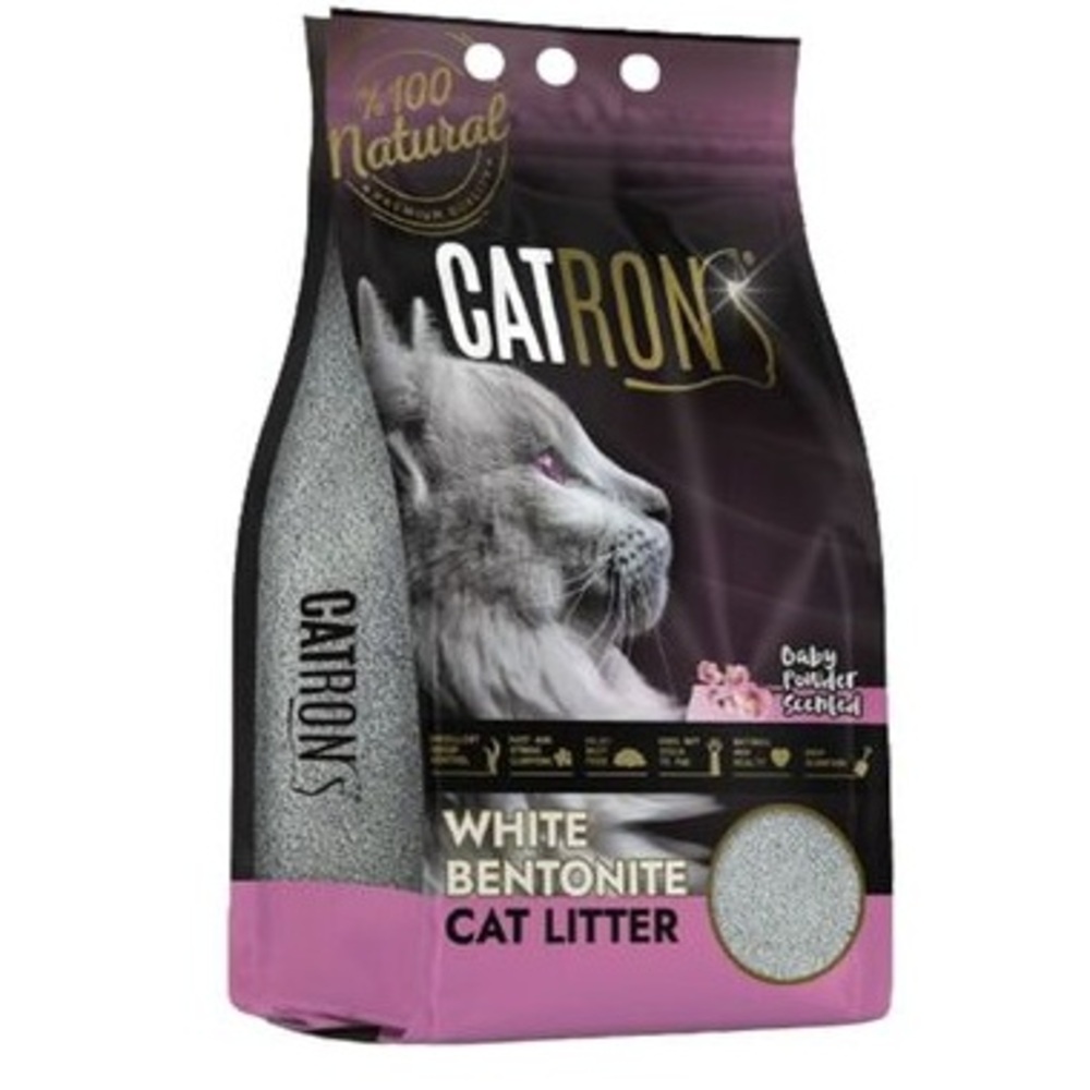 CATRON Άμμος Μπετονίτη με Άρωμα Πούδρας Μωρού 5L
