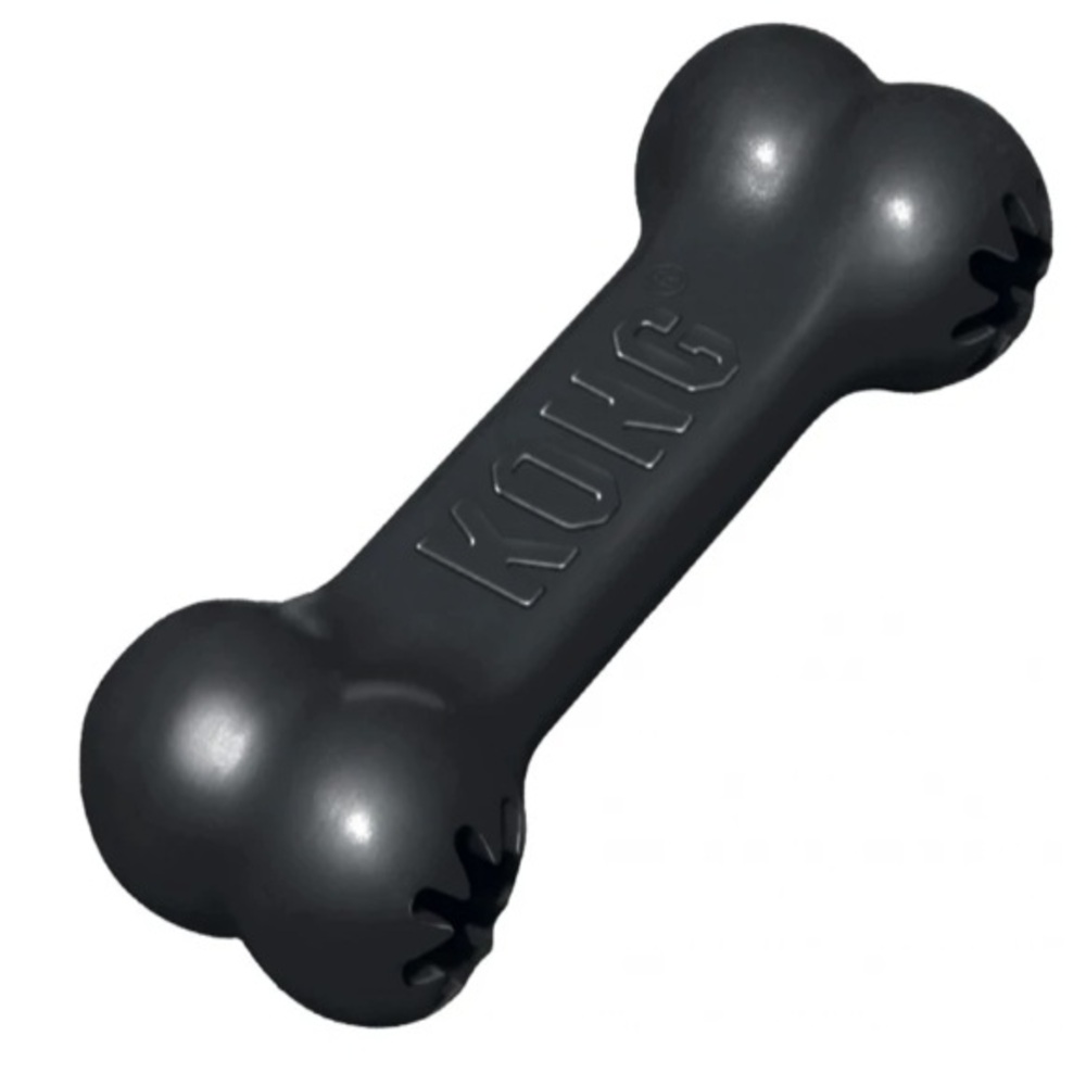 Kong Goodie Πλαστικό Κόκκαλο Παιχνίδι Σκύλου Μαύρο 18cm