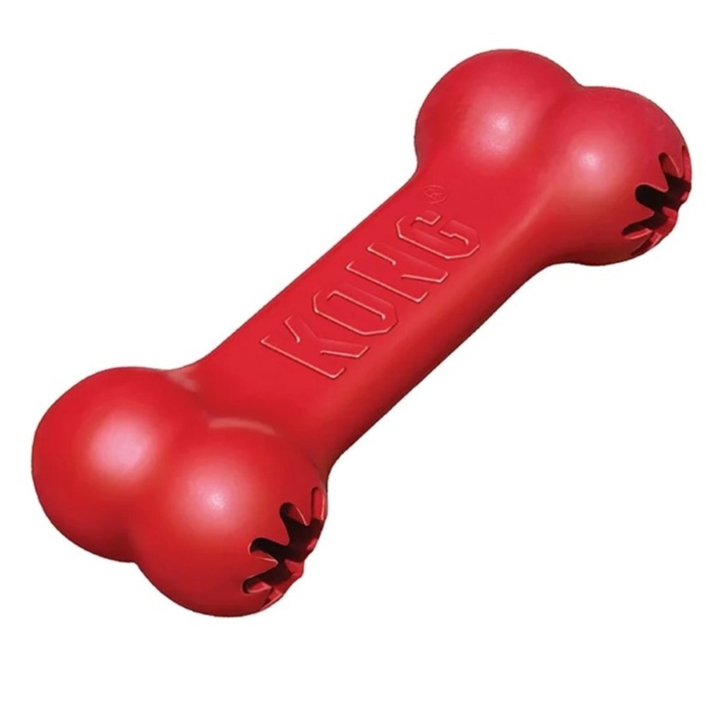 Kong Goodie Πλαστικό Κόκκαλο Παιχνίδι Σκύλου Κόκκινο 18cm