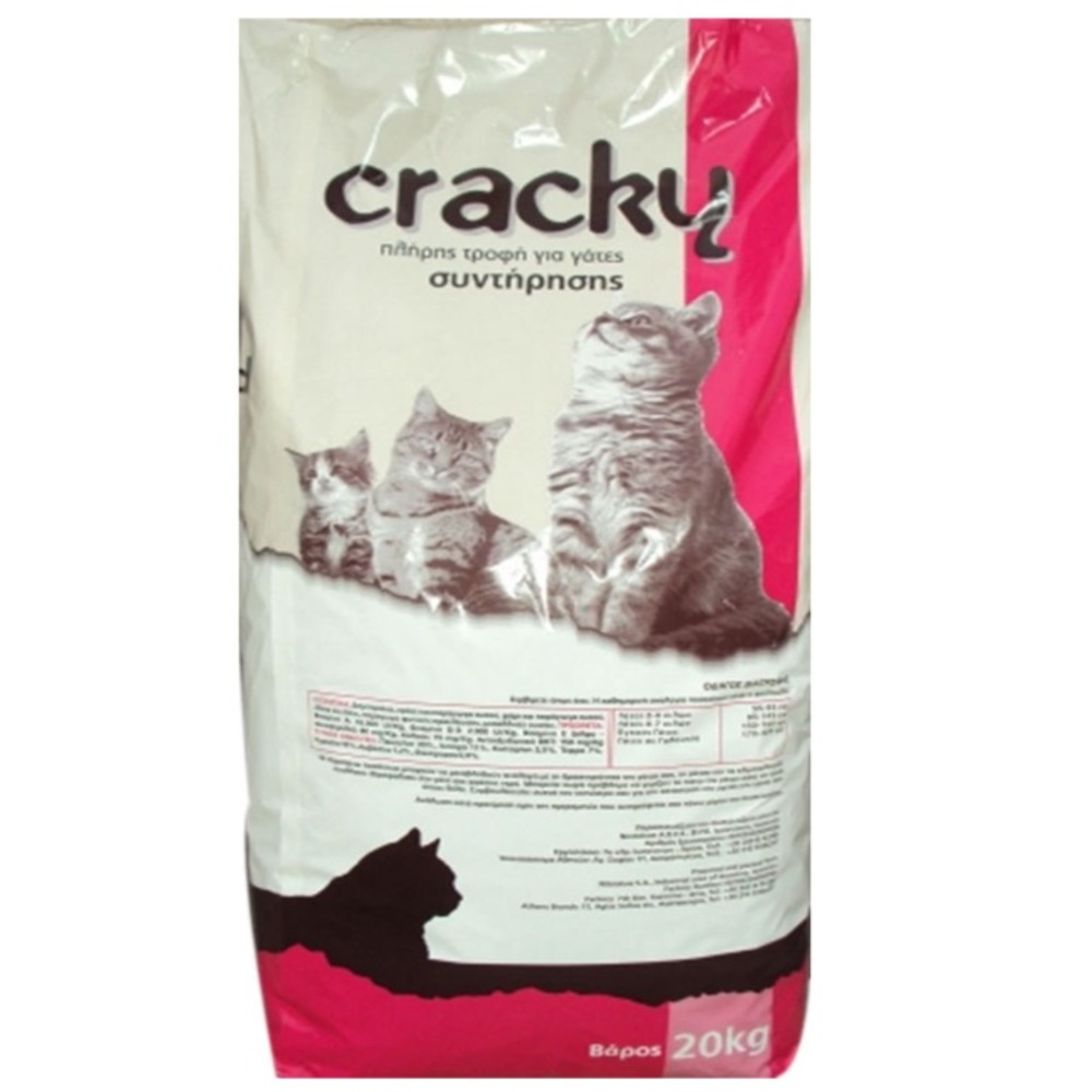 Cracky Τροφή Συντήρησης για Ενήλικες Γάτες 20kg