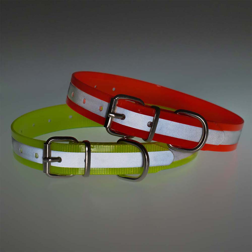 Collar PVC Biothane Reflective 2.5cm - 60cm